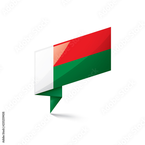 Free Download Madagascar flag, vector illustration on a white background - GFXLoad