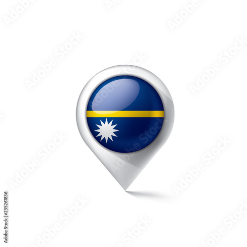 Free Download Nauru flag, vector illustration on a white background - GFXLoad