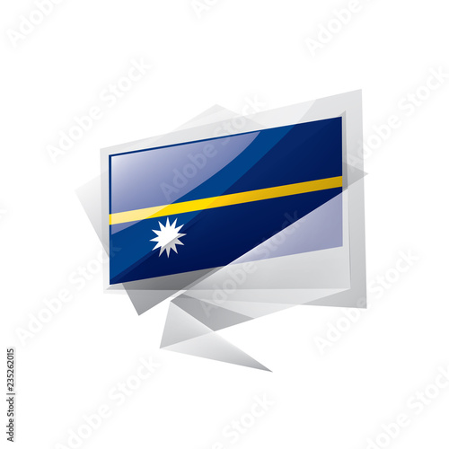 Free Download Nauru flag, vector illustration on a white background - GFXLoad