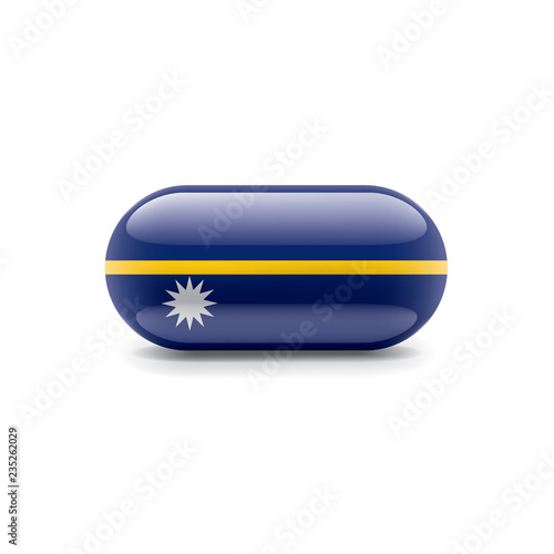Free Download Nauru flag, vector illustration on a white background - GFXLoad