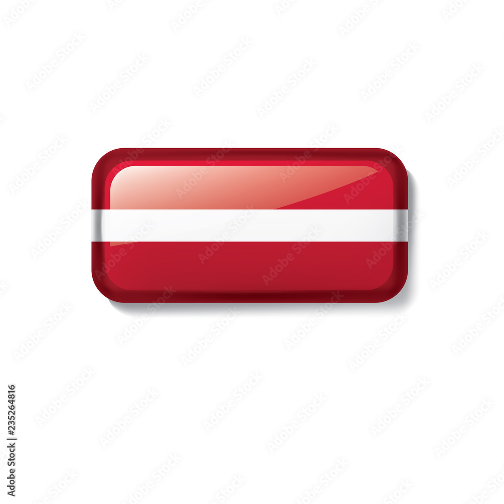 Latvia flag, vector illustration on a white background Latvia flag, vector illustration on a white background