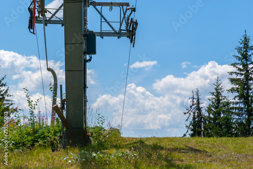 Cable car in the French alps