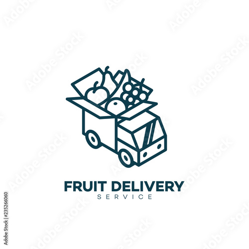 Fruit delivery service logo