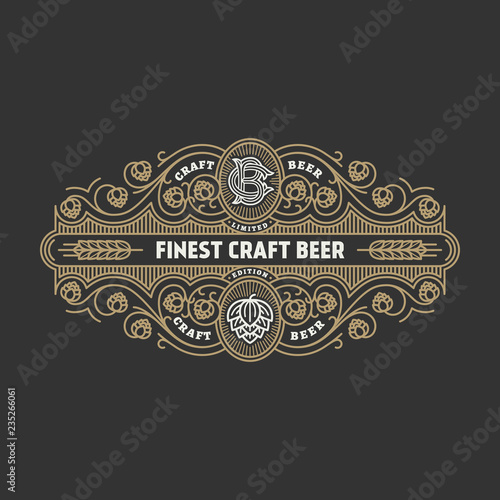 Beer label design