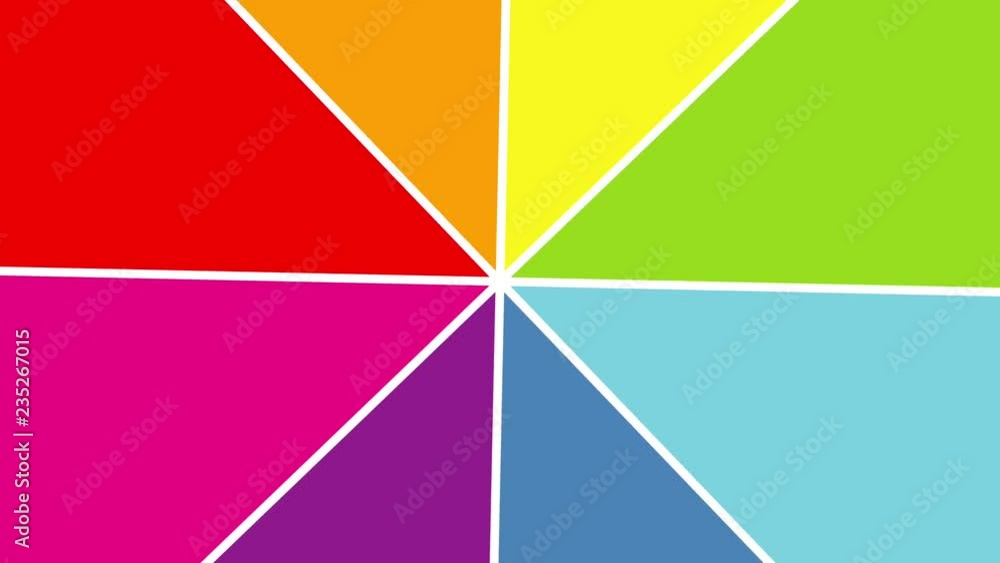 Spinning Rainbow Colors Seamless Loop Animation 4K Positive Happy ...