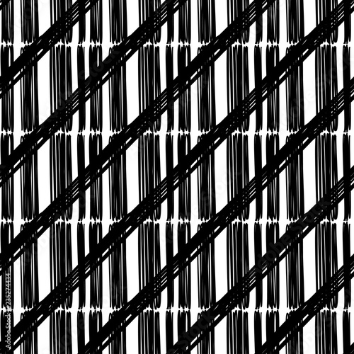 Seamless abstract geometric pattern. Strips. Scribble texture. Vector pattern. Mosaic texture. Can be used for wallpaper, textile, invitation card, wrapping, web page background.