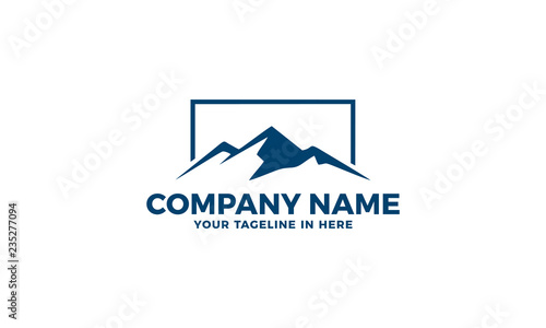 Mountain landscape silhouette Logo Template