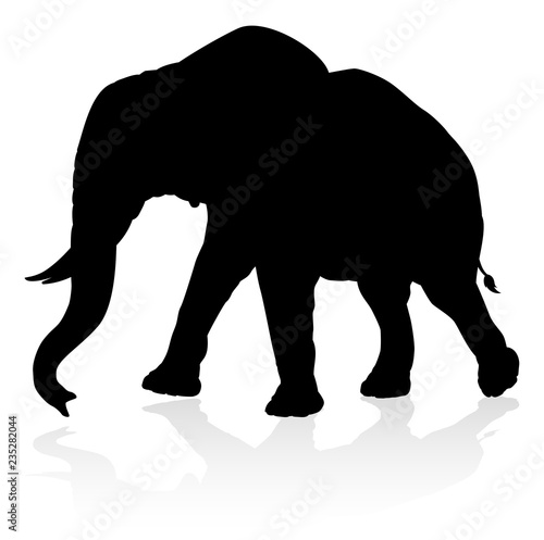 An elephant safari animal s...