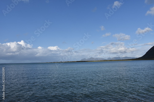 Norwegen, Landschaften, Straße, Nebenstraße, Fv, Fv 888, 888, Lofoten, Fjord, Hadsel, Hadselfjorden, Morfjorden, Austvågøya, Kornsneset, Korsodden photo