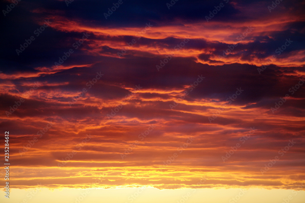 dramatic sunset and sunrise sky 