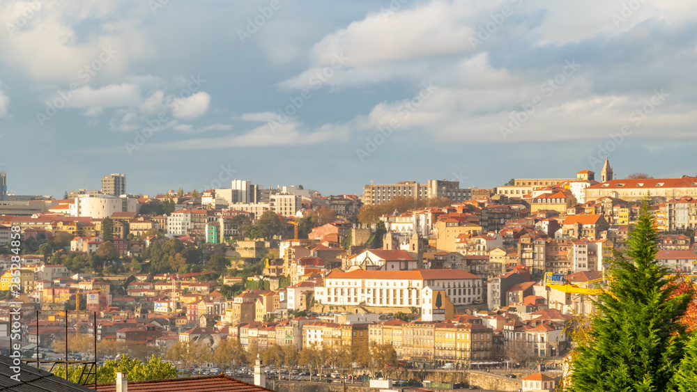 panoramic view of porto, portugese
