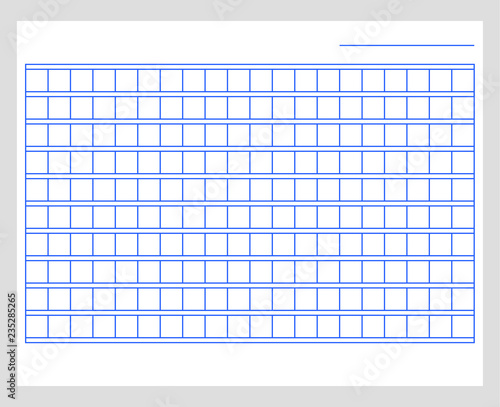 Squared manuscript paper template