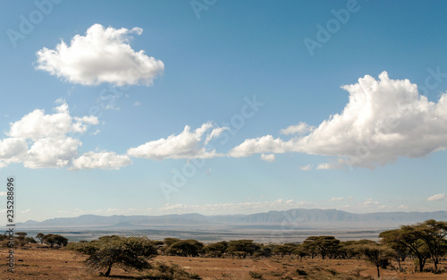 Mountains in Tanzania in the Ngorogoro Valley