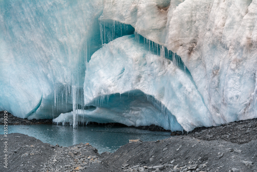 Pastoruri glacier in Huascaran National Park, Peru