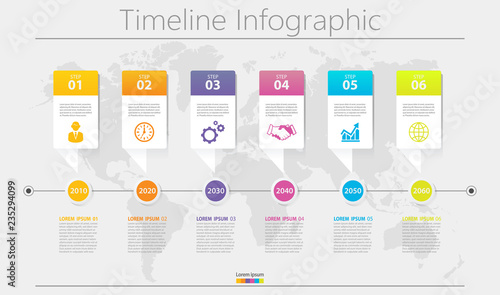 Basic Business data visualization. timeline infographic icons designed for abstract background template milestone element modern diagram process technology digital marketing data presentation chart Ve