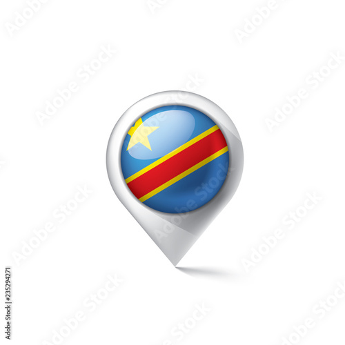 Free Download Democratic Republic of the Congo flag, vector illustration on a white background - GFXLoad