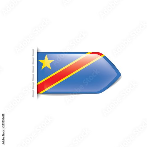 Free Download Democratic Republic of the Congo flag, vector illustration on a white background - GFXLoad