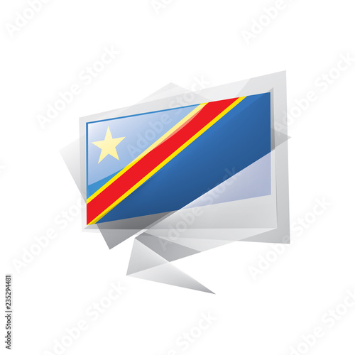 Free Download Democratic Republic of the Congo flag, vector illustration on a white background - GFXLoad