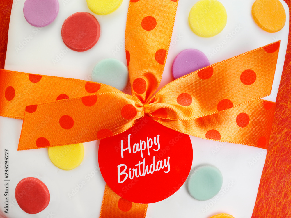BIRTHDAY CAKE WITH POLKA DOTS BIRTHDAY CAKE WITH POLKA DOTS
