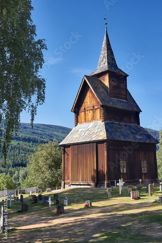 Stabskirche in Torpo in Norwegen