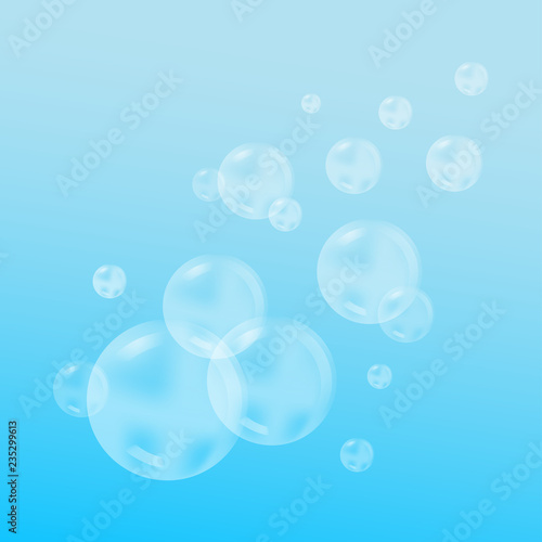 Vector water bubbles