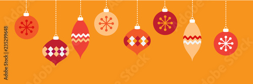 Orange Christmas Ornaments