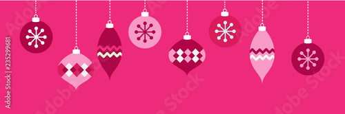 Pink Christmas Ornaments