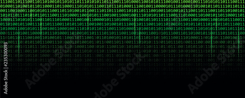 binary data code green matrix web technology vector illustration EPS10 photo