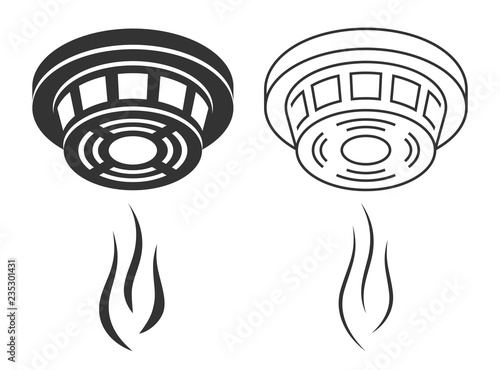 Smoke detector silhouette