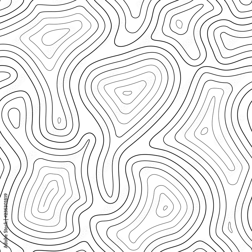 Topographic map seamless vector pattern Topographic map seamless vector pattern