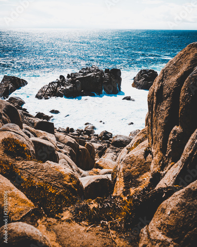 Pacific Ocean at Pebble Beach, California photo