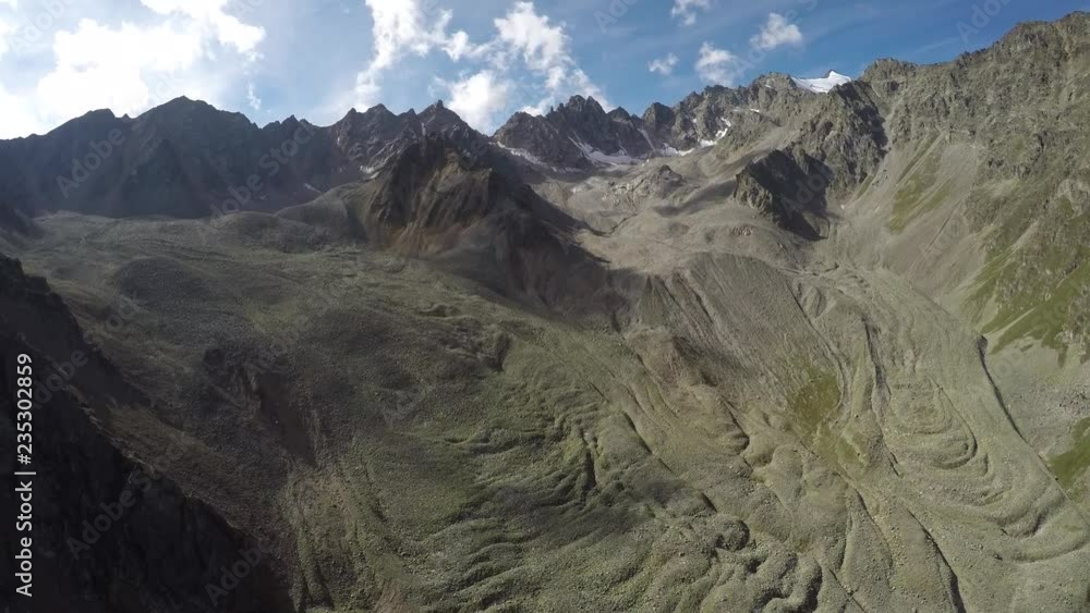 Caucasus. Donisar gorge. The upper part of the valley. Caucasus. Donisar gorge. The upper part of the valley.