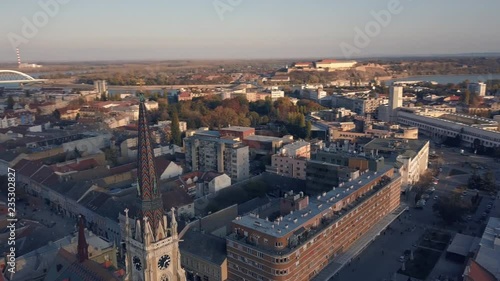 Wallpaper Mural Aerial view of Novi Sad catholic cathedral Torontodigital.ca