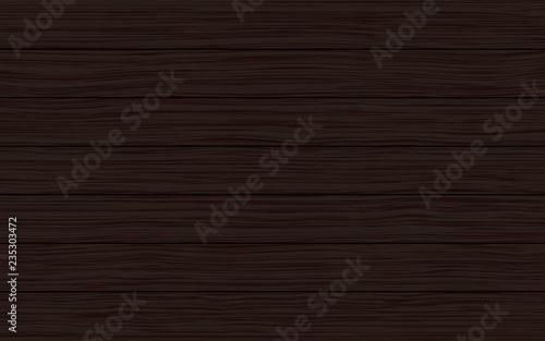 Dark brown wood planks vector texture background