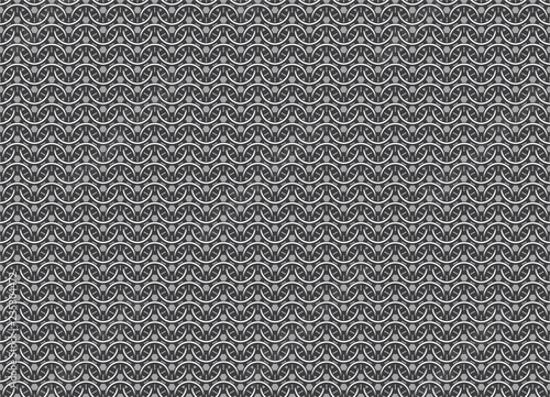 Seamless vector pattern of european '4 in 1' chain mail