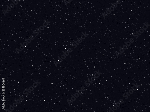 Vector starry night sky background