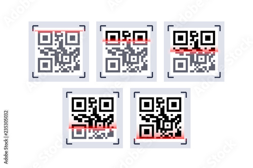 QR code laser scanning