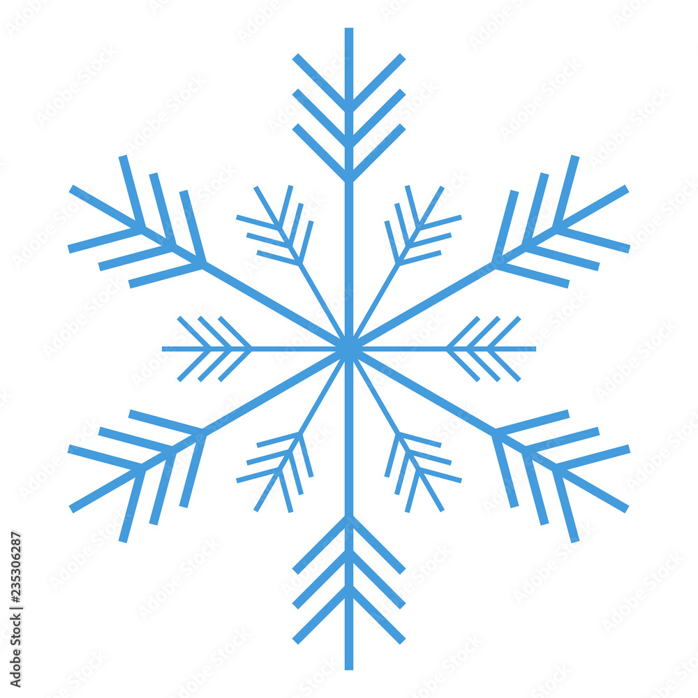Schneeflocke Symbol isoliert Schneeflocke Symbol isoliert