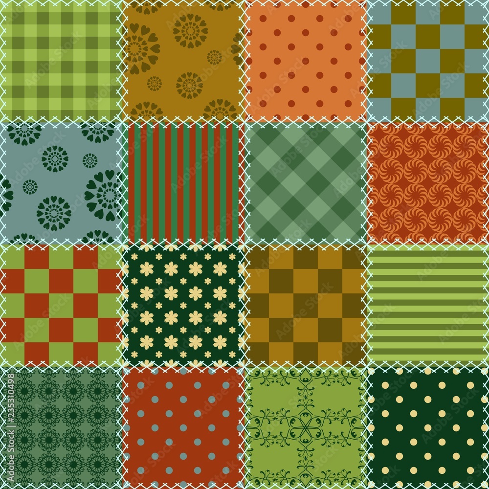 patchwork background with different patterns patchwork background with different patterns