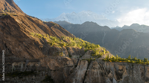 Beautiful landscape view from Pakistan country near Gilgit city at day time.