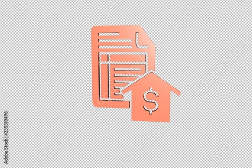 Illustration of Foreclosure on transparent background