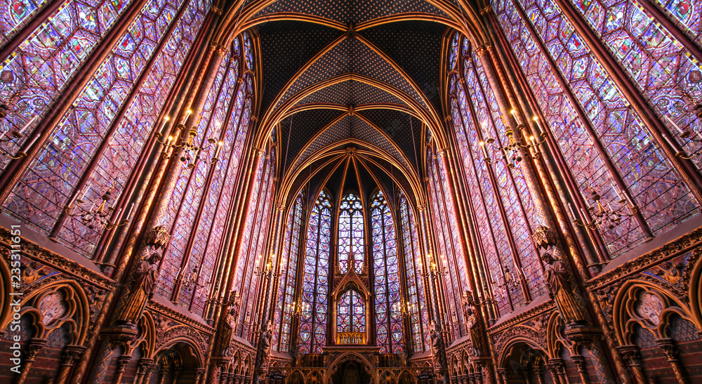 Naklejka premium Paris / Sainte Chapelle - Chapelle haute