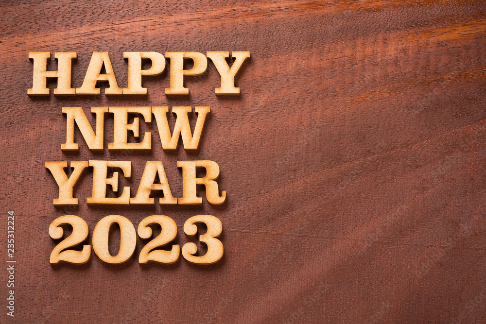 Fototapeta premium Happy new year 2023 - Text space