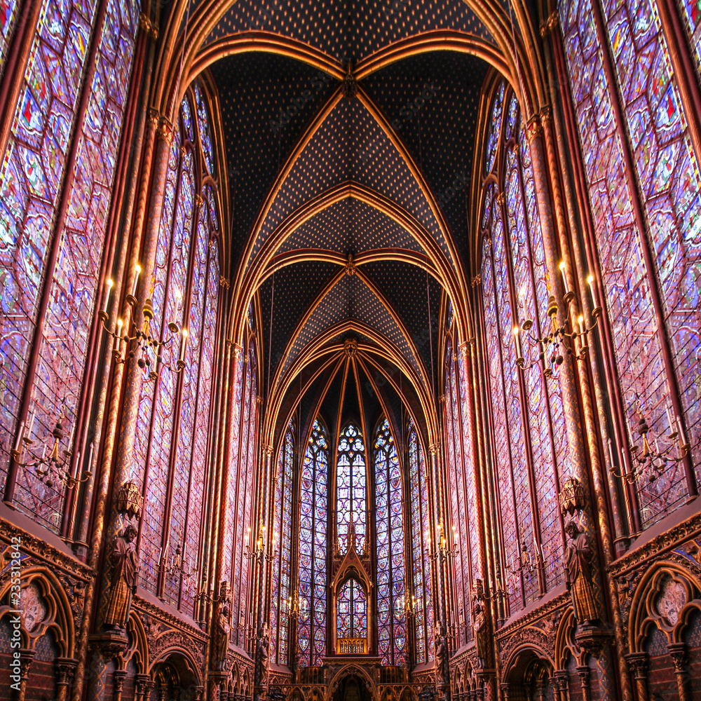 Paris / Sainte Chapelle - Chapelle haute