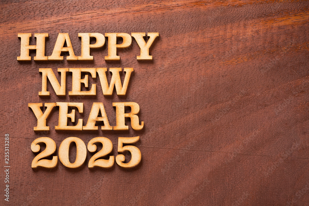 Fototapeta premium Happy new year 2025 - Text space