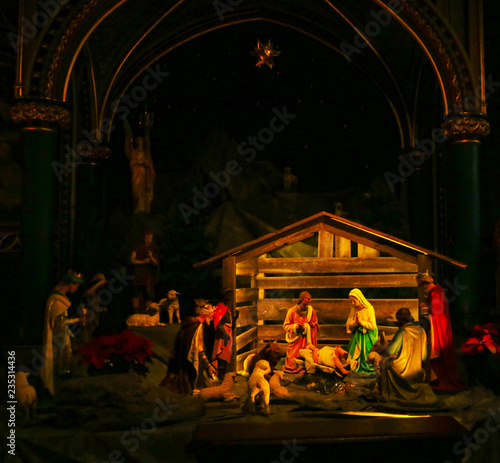 Canadian Christmas nativity scene