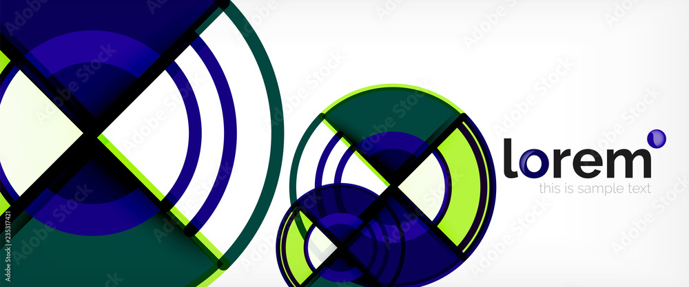 Obraz premium Modern geometric abstract background