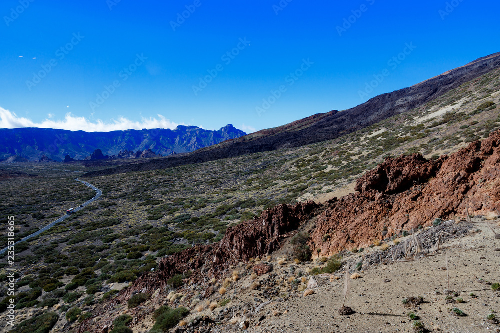 krajobraz pod wulkanem Teide, Teneryfa