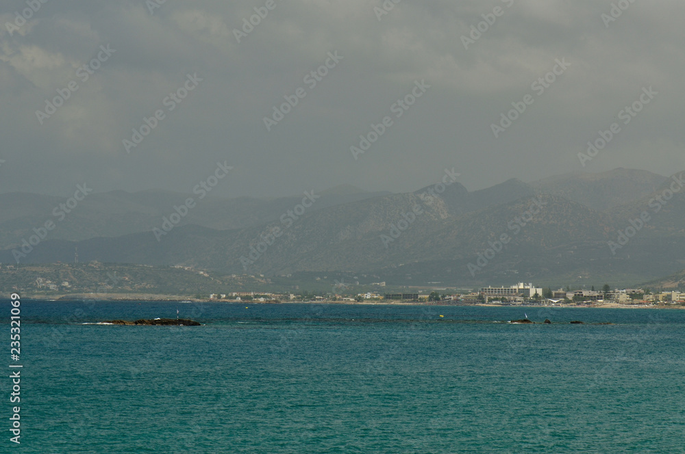 The Mountains of Crete Surrounded By Mist The Mountains of Crete Surrounded By Mist