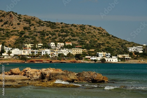 A Beautiful Town on the Coast of Crete Island